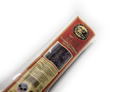 Elgpølse med blåbær